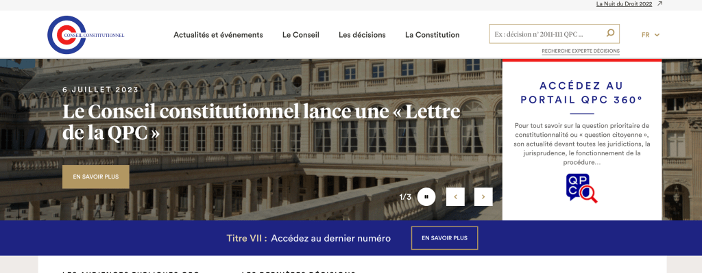 Der Conseil constitutionnel
